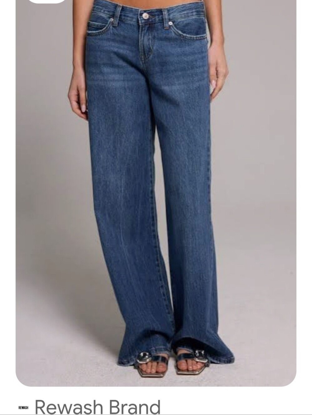 Classic Wide-Leg Women’s Jeans in Dark Blue Made By REWASH